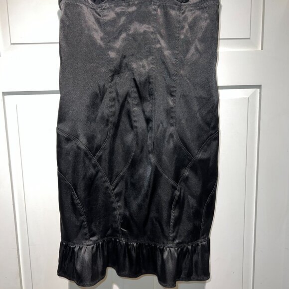 Guess Designer Night Out Cocktail Shiny Slip Dress Silky Black Looks New - Picture 7 of 10